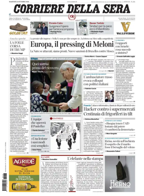Cover of Corriere della Sera