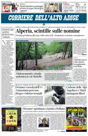 Cover of Corriere dell'Alto Adige
