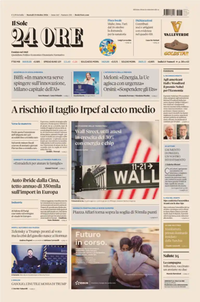 Cover of Il Sole 24 Ore