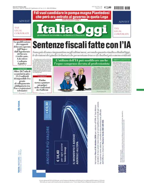 Cover of ItaliaOggi