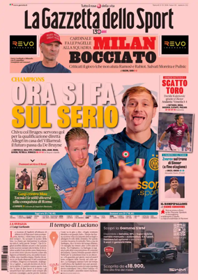 Cover of La Gazzetta dello Sport