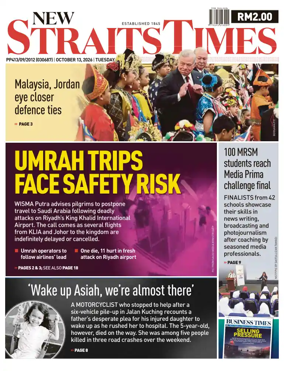 Cover of New Straits Times