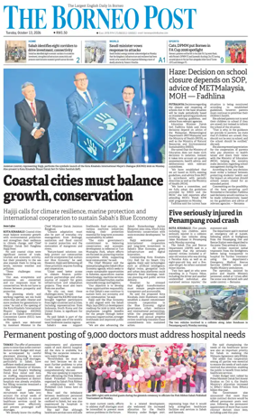 Cover of The Borneo Post (Sabah)