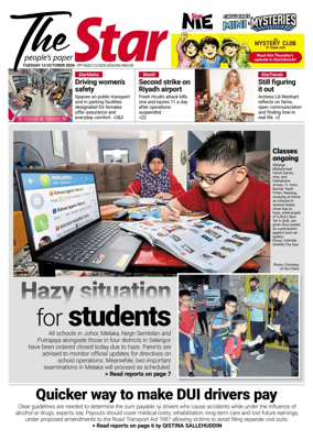 Cover of The Star Malaysia