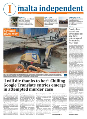 Cover of Malta Independent