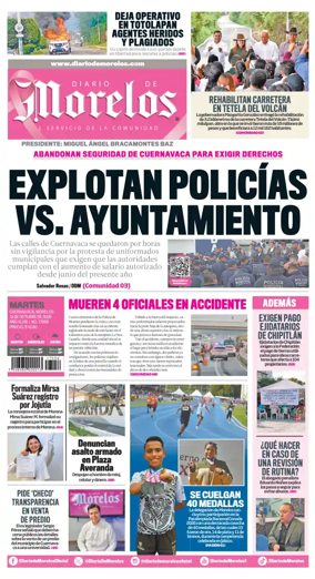 Cover of Diario de Morelos