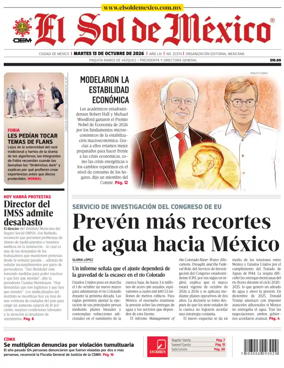 Cover of El Sol de Mexico