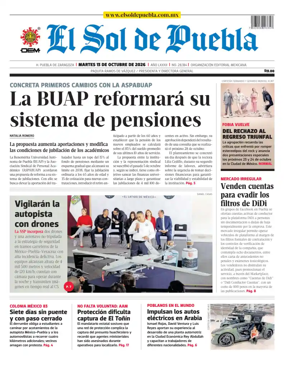 Cover of El Sol de Puebla