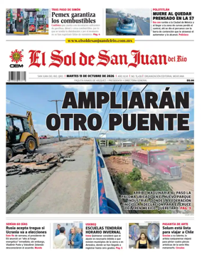 Cover of El Sol de San Juan del Rio