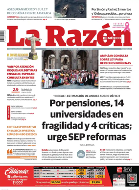 Cover of La Razon de Mexico