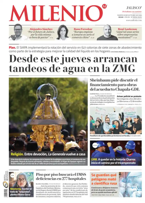 Cover of Milenio Jalisco