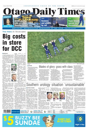 Cover of Otago Daily Times