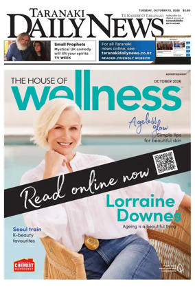 Cover of Taranaki Daily News