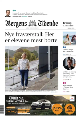 Cover of Bergens Tidende