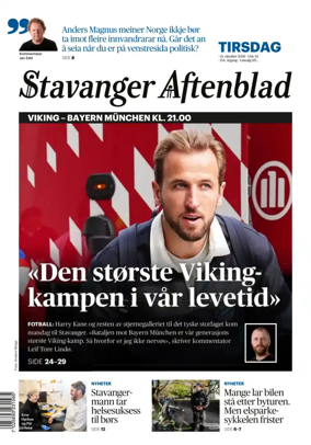 Cover of Stavanger Aftenblad