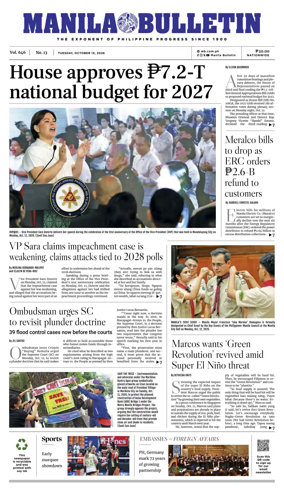 Cover of Manila Bulletin