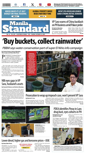Cover of Manila Standard