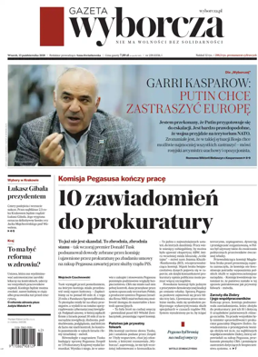 Cover of Gazeta Wyborcza