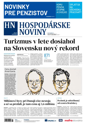 Cover of Hospodarske noviny
