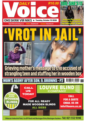 Cover of Daily Voice (South Africa)