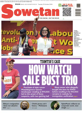 Cover of Sowetan