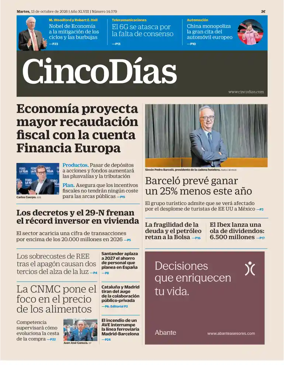 Cover of Cinco Dias