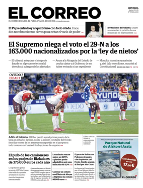 Cover of El Correo (Gipuzkoa)