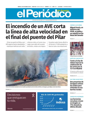Cover of El Periodico Aragon
