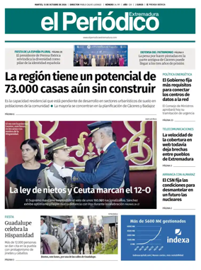 Cover of El Periodico Extremadura