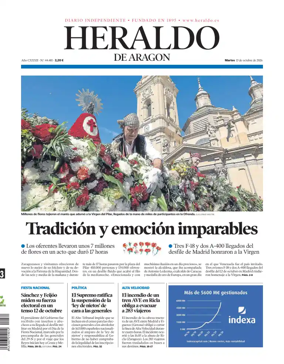 Cover of Heraldo de Aragon