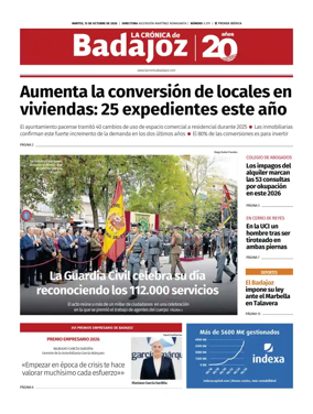 Cover of La Cronica de Badajoz BE