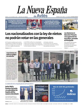 Cover of La Nueva Espana (Aviles)