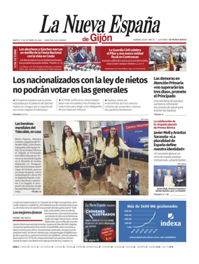 Cover of La Nueva Espana (Gijon)