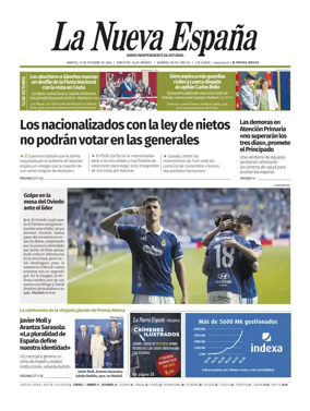 Cover of La Nueva Espana (Oriente)