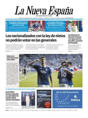 Cover of La Nueva Espana (Oviedo)
