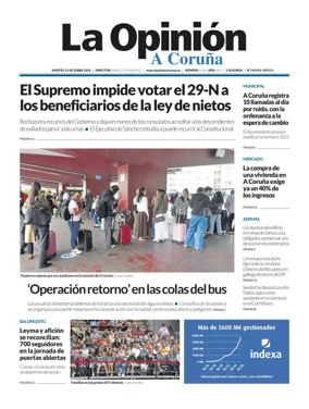 Cover of La Opinion de A Coruna