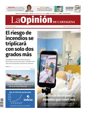 Cover of La Opinion de Murcia (Cartagena)