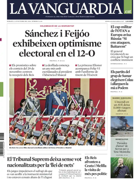 Cover of La Vanguardia (Catalonia - 1st edition)