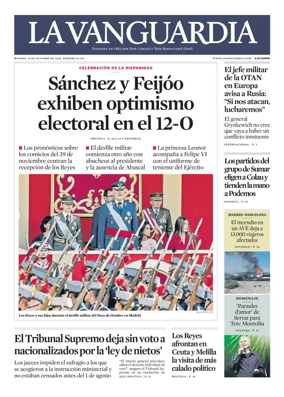 Cover of La Vanguardia
