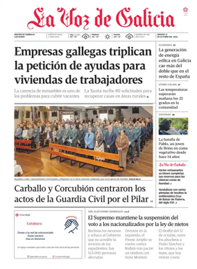 Cover of La Voz de Galicia (Carballo)
