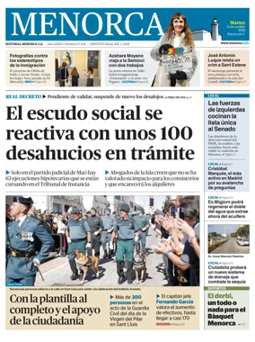Cover of Menorca Diario Insular
