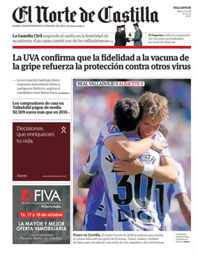Cover of Norte de Castilla (Valladolid)