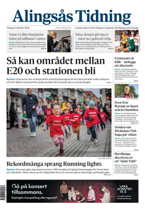 Cover of Alingsas Tidning