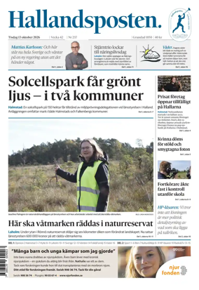 Cover of Hallandsposten