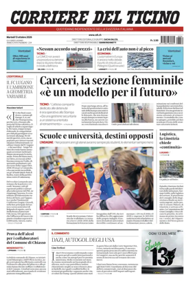 Cover of Corriere del Ticino