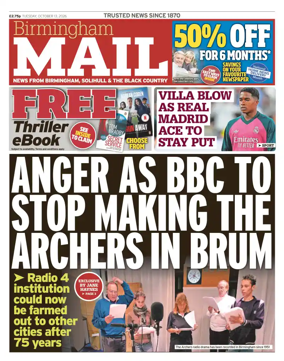 Cover of Birmingham Mail