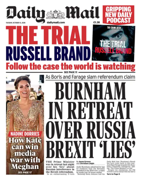 Cover of Daily Mail