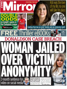 Cover of Daily Mirror (Northern Ireland)