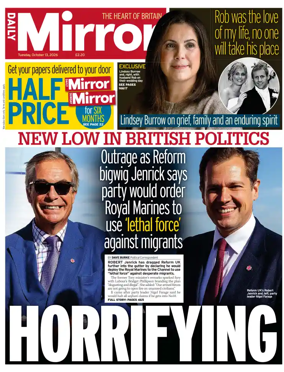 Cover of Daily Mirror