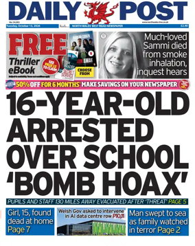 Cover of Daily Post (North Wales)
